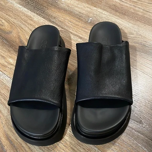 COS | Shoes | Cos Leather Platform Slides Nwt | Poshmark display picture 1